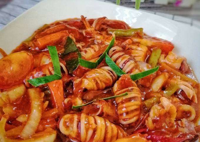 Resipi 🇹🇠Paprik Sotong Ala Thai oleh Norashikin Rahmat Cookpad
