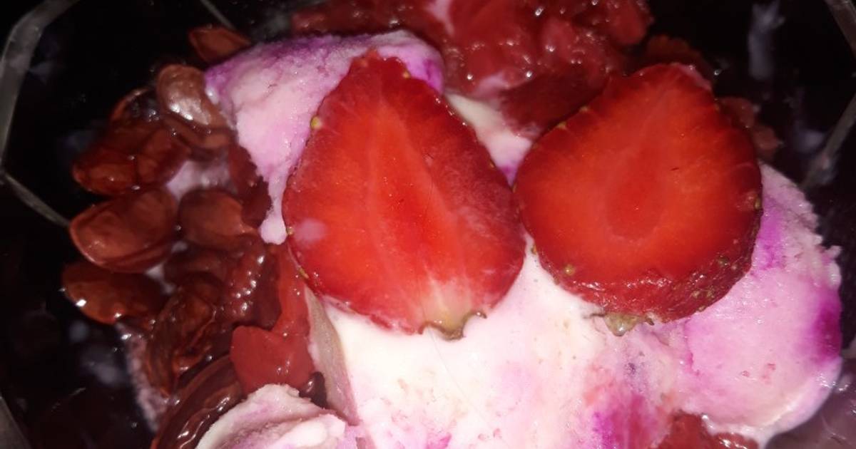 Resep Ice Cream Homemade Tanpa Sp Dessert Strawberry Es Krim Oleh Winda Noviana Sari Cookpad 6705