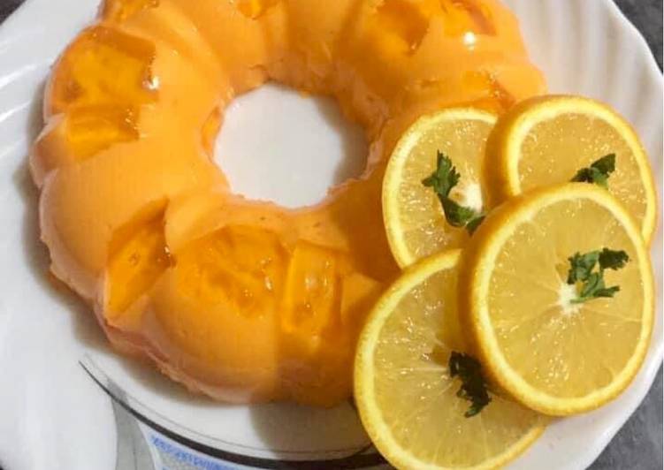 Simple Way to Prepare Quick Custard orange cake ❤️