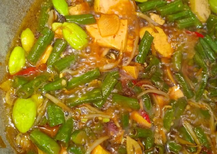 Tumis kacang panjang tauge