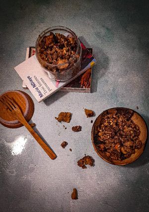 Une photo de Granola salé zéro déchet