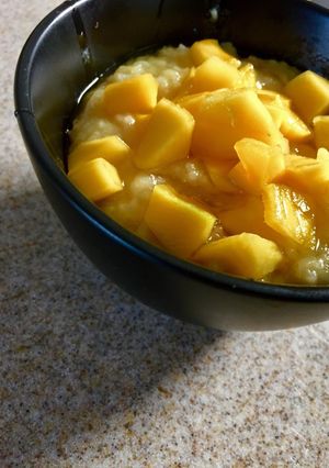 A picture of Mango Rice Pudding.