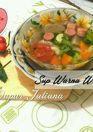 Foto resep Sup Warna Warni