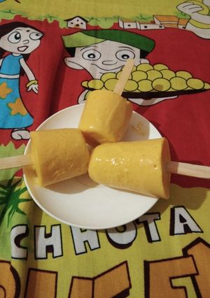 A picture of Mango Kulfi.