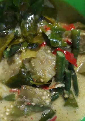 Foto resep Sayur Lodeh Terong kacang panjang