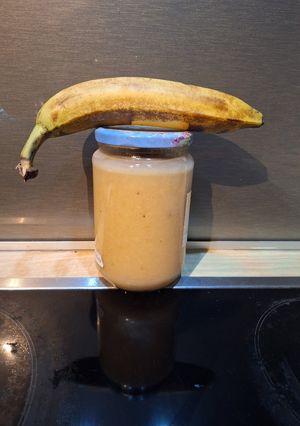 Une photo de Compote poire banane