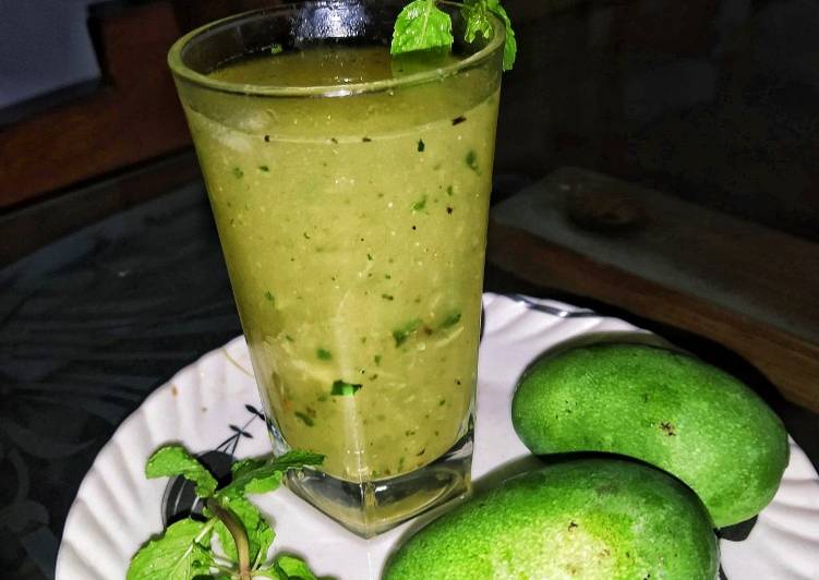 Simple Way to Make Homemade Aam panna Summer cooler