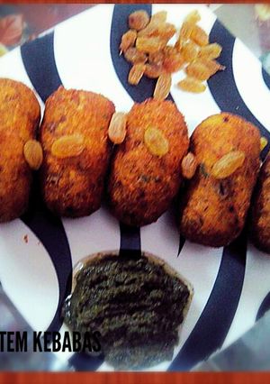 A picture of Lotus Stem Kebabs (kebab Nadir Shahi.
