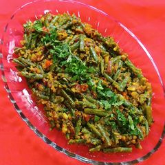 A picture of French Beans Dry Subji (Unique And Piquant).