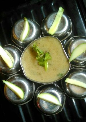 A picture of Raw mango smoothie.