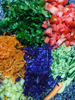 صورة لوصفة طبق سلطه خضراء 🔥🥒🥬🍅