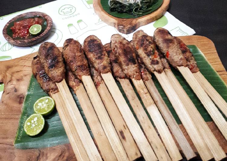 Resep Sate Pusut (Sate Khas Lombok) Anti Gagal