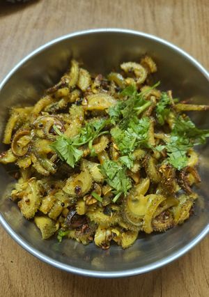 A picture of Teasel gourd bhaji.