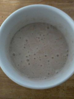 A picture of Banana strawberry smoothie.