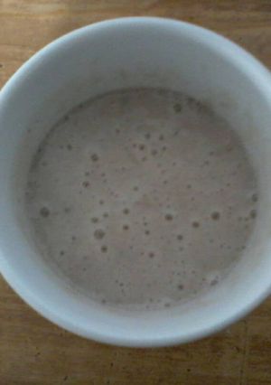 A picture of Banana strawberry smoothie.