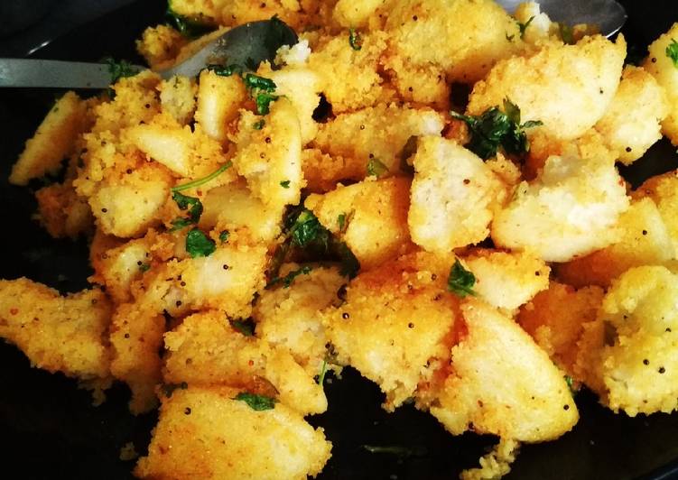 Easy Quick Fried Idli