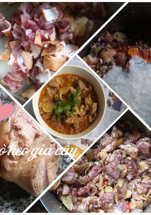Hình của món Giò heo giả cầy.
