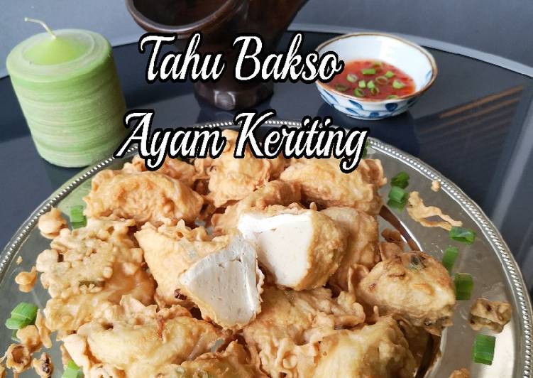 Tahu bakso ayam keriting