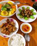 Cơm chiều cho 3 người