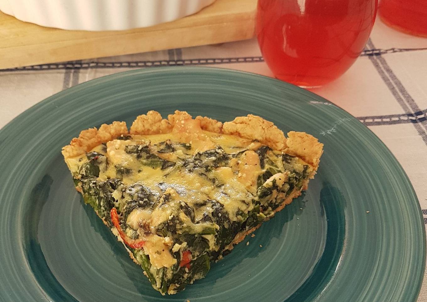 Quiche de Pollo Espinaca