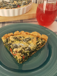 Una foto de Quiche de Pollo Espinaca