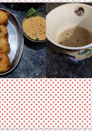மொறு மொறு உளுந்து வடை & இஞ்சி டீ செய்முறை முக்கிய புகைப்படம்