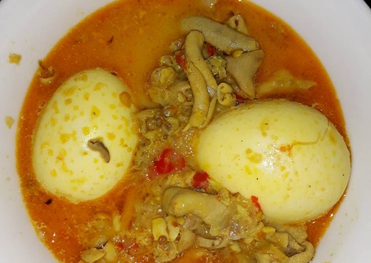 Usus telur masak santan