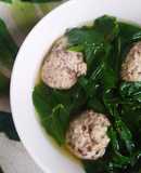 Canh rau ngót nấu mọc healthy