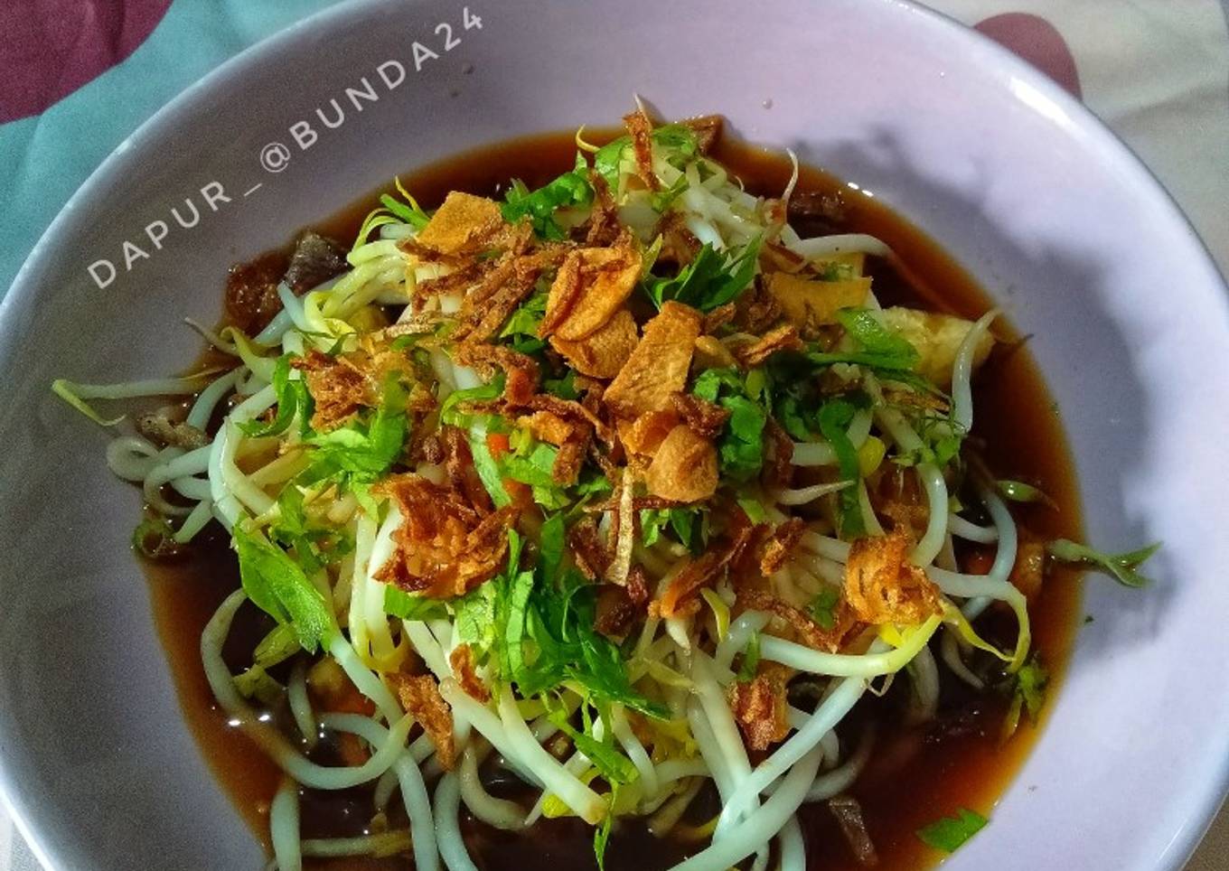 Tahu Tauge kuah kecap pedas manis