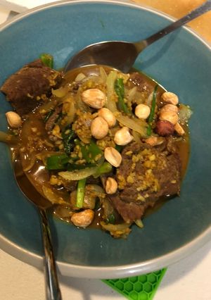 Hình của món Bò xào lăn.