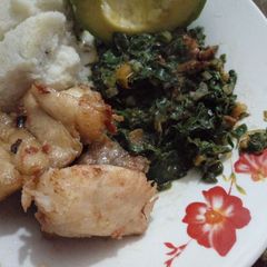Fried fish fillets A picture of Fried fish fillets.