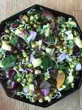 Sprouted moong with fruits