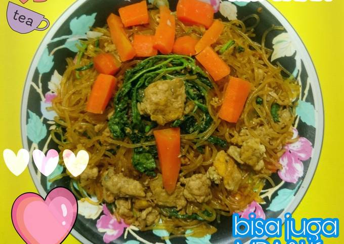 Resep Bihun Goreng Bayam Telur ala UMNA bisa utk MPASI yang Sempurna