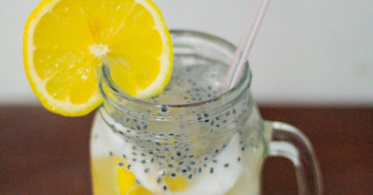 Resep Es Lemonade Selasih Oleh Cookiesnyakakak Cookpad