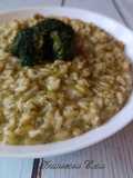 Risotto con broccolo siciliano mantecato allo stracchino