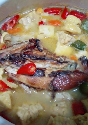 Foto resep Kotokan tahu tempe ikan tenggiri asap