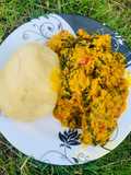 Fufu with egusi soup