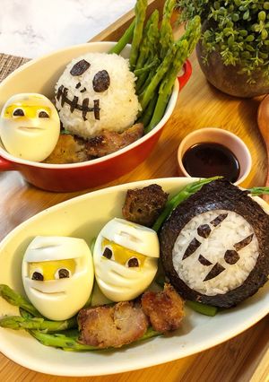 Hình của món Bento Halloween cho bé phần 2.