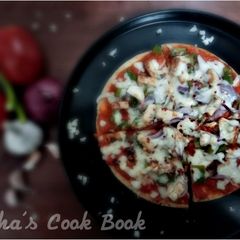 Paneer Chilli Pizza A picture of Paneer Chilli Pizza.