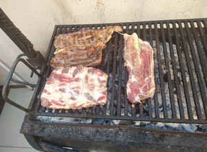 Una foto de Carne asada