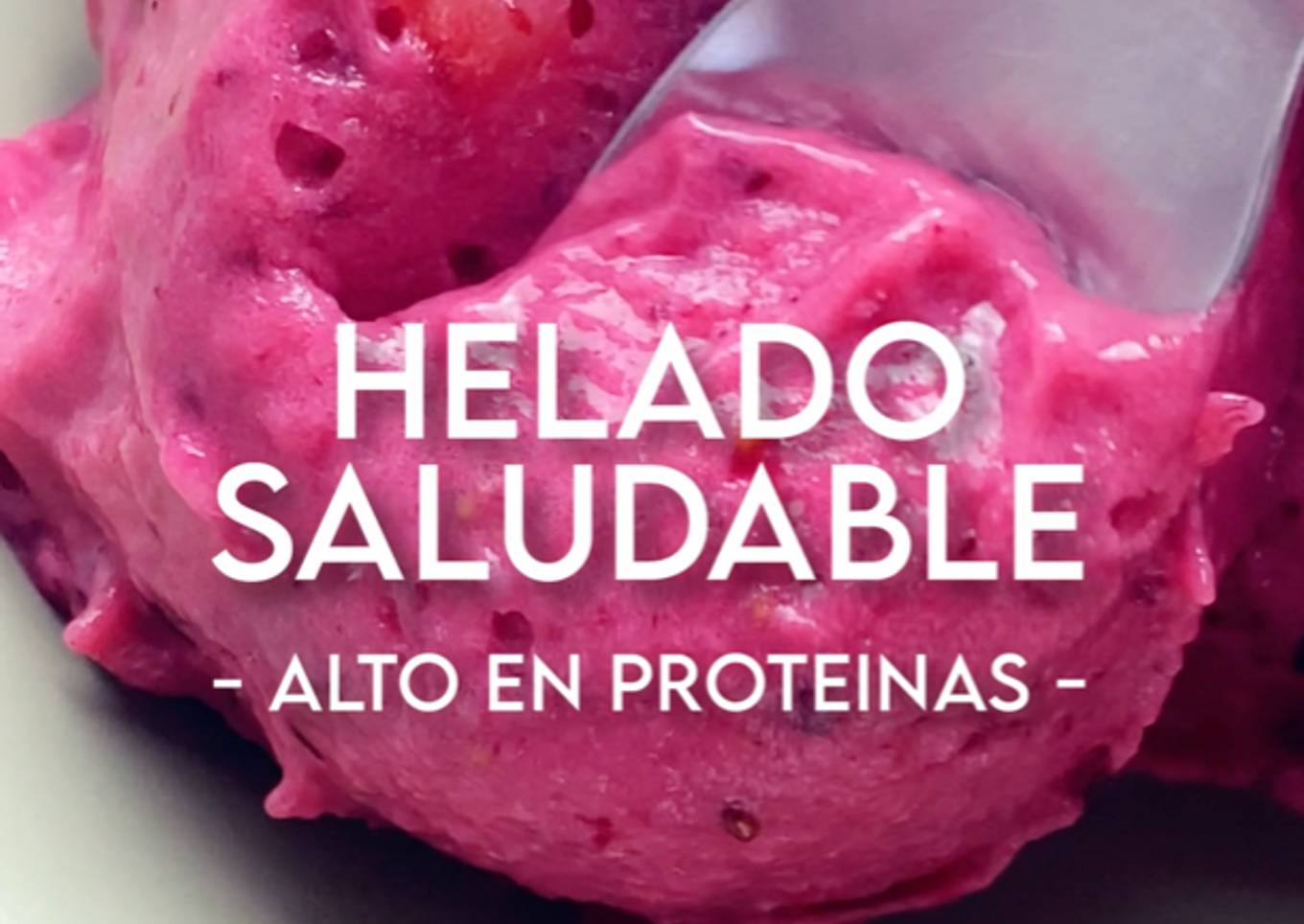 Helado saludable