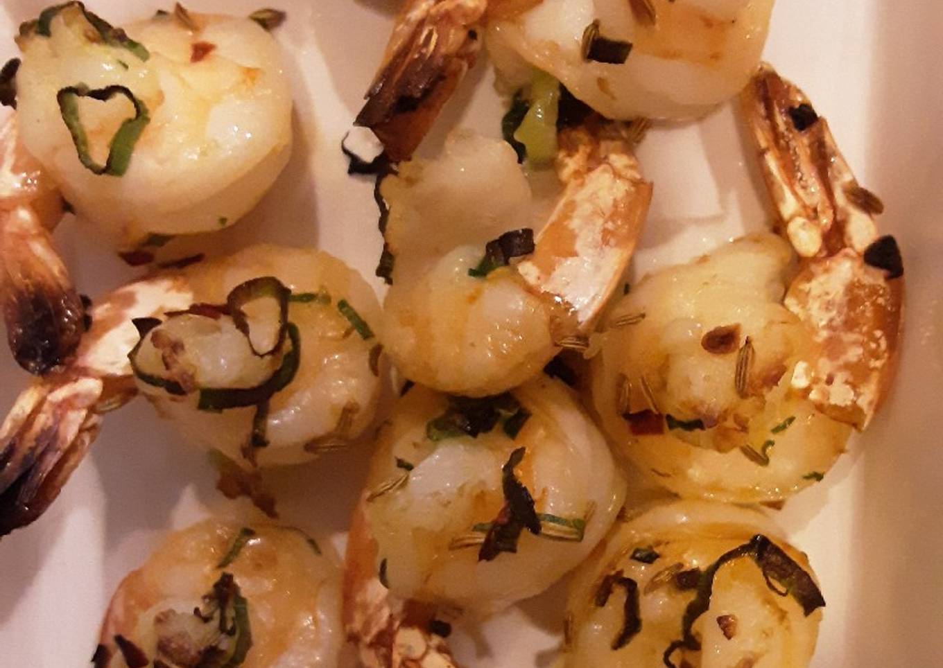 Garlicky Roasted Shrimp