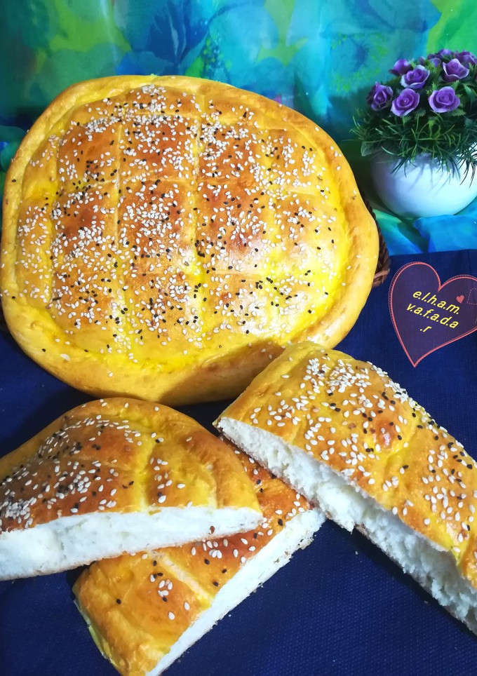 عکسی از دستور نان پیده الهام پز