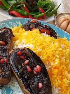 عکسی از دستور بادمجون کباب