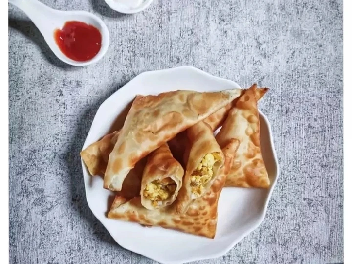 Cara Simple Menyiapkan Resep  Pangsit goreng isi telur+Wortel yang Sempurna, Bikin Ketagihan