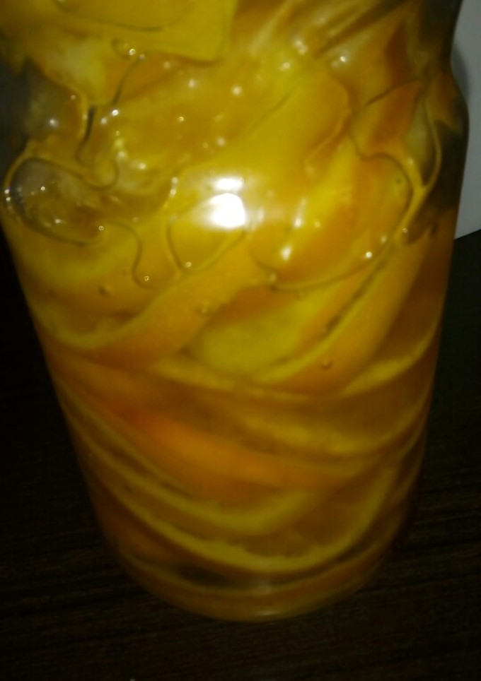 Una foto de Naranjas en almíbar