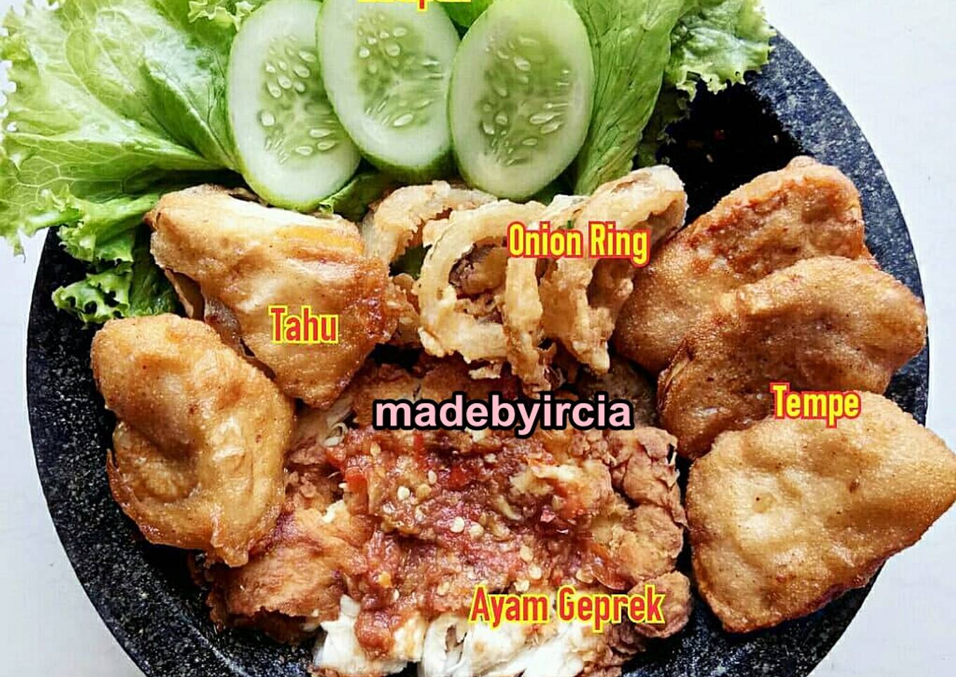 Ayam Geprek & Kawan-Kawan (madebyircia)