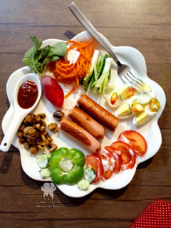 عکسی از دستور بشقاب صبحانه گرم چاق کننده