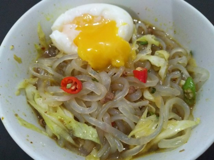 Ini dia! Resep buat Mie shirataki kuah bumbu indomie empal gentong DEBM  istimewa