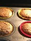 Muffins con licor de anís y copos de avena
